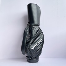 골프백 남녀공용 PU 가죽 방수 경량 캐디백 스탠다드 캐디 차량용 가방 벤츠 아우디 마크, 볼보-블랙