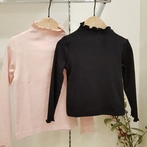 모이모이깜피 셔링이예쁜루밍(핑크 블랙) 인터룩티셔츠