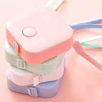 델리정품 쇼팡 파스텔 미니줄자 피팅 줄자 재단 줄자 1+1(색상랜덤), 01.파스텔미니줄자-화이트1+1(색상랜덤), 1개