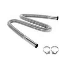 300Cm 자동차 자동 공기 주차 스테인레스 스틸 배기 파이프 2 클램프 호스 발전기, 1개