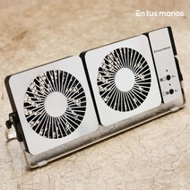 엔뚜마노 더블 스퀘어 무선 메탈 선풍기, EM-R400WF