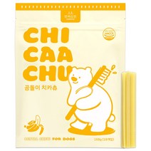 반려소반 곰돌이 치카츄 강아지 간식 덴탈껌, 바나나, 1개
