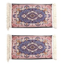 스패로우하우스 주방 욕실 다용도 발매트 2종 세트, 07.오리엔탈 퍼플