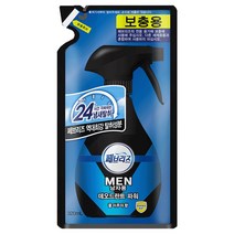페브리즈 MEN 데오드란트 파워 섬유탈취제 쿨아쿠아향 리필, 320ml, 1개, 쿨 아쿠아 향