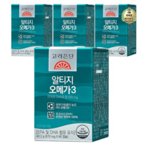 고려은단 퓨어 알티지 rTG 오메가3 60캡슐, 60정, 4개