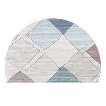 반원형 북유럽 도어 매트 모로칸 반원러그 반원형 반달 발매트 북유럽 방바닥, 카라 다이아몬드 반원 + 60CM X 90CM