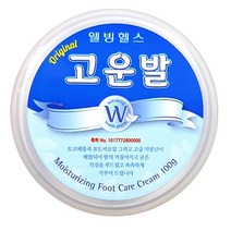 웰빙헬스 고운발 100g x 1개 발보습 크림 풋 발마사지 발각질, 단품