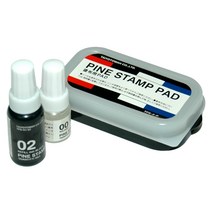 에스엠프린팅 일본 속건잉크(중) 불변 잉크 희석제 패드 세트 금속 플라스틱 유리 고무 비닐 나무, 흰색