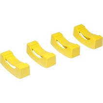 Ernst Manufacturing 964 잭 스탠드 커버 4개 세트 노란색, Set of 4