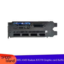 그의 AMD Radeon RX 570 RX570 RX580 RX470 RX480 그래픽 카드 12cm 비디오 배플용 브래킷