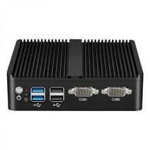 팬리스 미니 PC IPC 인텔 셀러론 J4125 듀얼 기가비트 이더넷 RS232 HDMI VGA mPICE WiFi 4G LTE 4x USB 지원 윈도우 리눅스, NO RAM NO SSD NoWiFi, Intel Celeron 3205U
