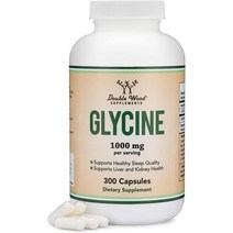 더블우드 글리신 Glycine 1 000mg 아미노산 300캡슐
