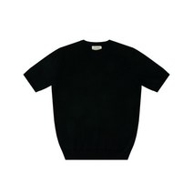 [벨리프] Essential cotton round neck kint (Black)