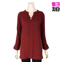 엄마옷 핑크치타 중년여성의류 할머니옷 차이나 진주 블라우스