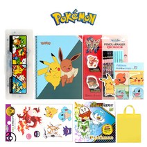 포켓몬 문구세트 학용품세트 노트 스티커+노랑선물가방증정, 포켓몬 문구세트14000