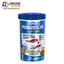 프로닥 폰드스틱 컬러 150g 1200ml 금붕어사료 잉어 붕어 사료 먹이 아로와나 양어장 향어, 1개