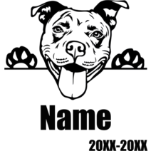 묘비 비석 맞춤형 반려동물 기념석 개 이름석 발바닥 프린트 분실 된 선물