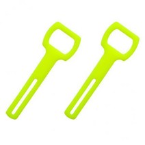 10x2 조각 스쿠버 다이빙 실리콘 고무 레귤레이터 문어 홀더 스트랩 노란색, 옐로우, 12x4cm