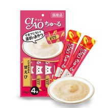 이나바 챠오츄루 고양이 간식 혼합맛 10종콤보, 이나바차오츄르, 닭가슴살+새우4px10팩(142)