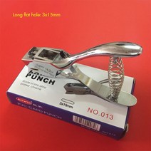 천공기 단일 구멍 펀치 3*15mm 타원형 휴 용 금속 회원 ID 카드 용지 PVC 학교 사무 용품에 한 봄, 단일옵션