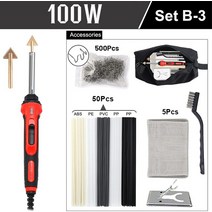 용접기 스폿 논가스 아크 아르곤 알곤 110V/220V 50W/80W/100W 자동 범퍼 수리 전기 납땜 인두 가정용 가, [01] 220V  EU plug, [06] Set B-100W