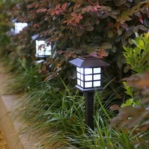CKLIVING 태양열 야외 조명 정원등 잔디등 LED, 흰색4P