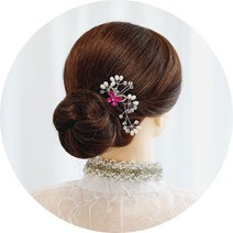 화접 헤어핀 셀프웨딩 한복뒤꽂이 헤어악세사리