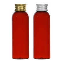 알루미늄캡 50ml 60ml 75ml 80ml 100ml 어메니티 공병, 1개, 60ml(L)갈색용기 실버캡