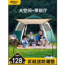 리빙쉘텐트 야외 공원 피크닉 캠핑 텐트, 다크그린 + 방습매트 + 피크닉매트 + 해먹