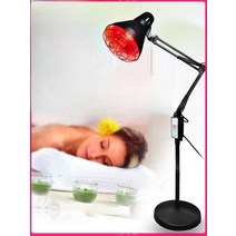 필립스 원적외선 전구 조사기 온열기 적외선 램프 각도조절, 필립스100W+국산검은색탁상스탠드(온도조절)