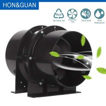 Hon & Guan 스테인레스 스틸 인라인 덕트 팬 축 흐름 배기 인공 호흡기 탄, [01] 4 Inch, [01]