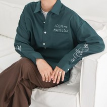 마틸다 레옹 프린팅 오버핏 커플 셔츠 시티보이룩 3color