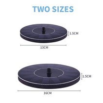 야외분수대 연못분수대 새로운 태양광 발전 물 분수 펌프 태양열 폰테인 새 분수 물 부동 분수 연못 정원 파티오 장식 잔디 장식, 직경 16cm