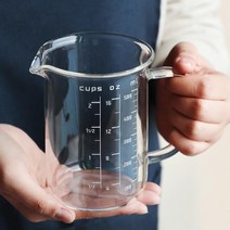 500ml 1000ml 드립커피 내열유리 계량컵 눈금컵 홈쿡, 크로크 계량컵 (MC02 500ml)