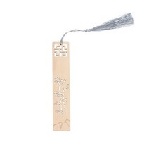 북링 북집게 북다트 독서링책마크 독서 중국 스타일 새겨진 나무 책갈피 세트 자연 수제, 02 Bamboo