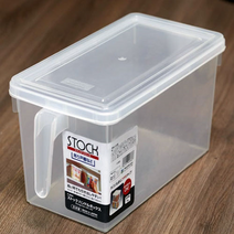 투명 손잡이 뚜껑 바구니, 1개