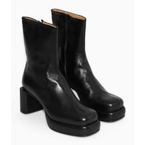 COS 스퀘어토 블랙 유광 힐 6cm
