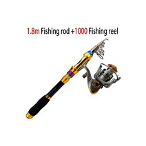 휴대용 초경질 텔레스코픽 낚싯대 스피닝 폴 금속 스풀 13BB 릴 1.8M 2.1M 2.4M 2.7M 3.0M 3.6M, green