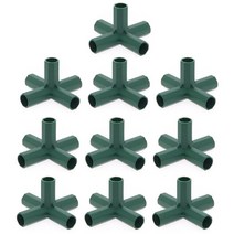 비닐하우스 비닐하우스파이프10pcs/5 개/대 온실 프레임 커넥터 공장 천막 기둥 등반 식물 파이프 극 연결, 04 as picture  10pcs