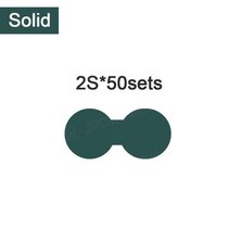 18650 리튬 이온 배터리 절연 개스킷 팩 셀 전극 도구 맞춤형 보리 종이, 2S 50sets Solid