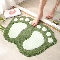 온나뷰 곰발바닦 주방 욕실 발매트, 곰발바닦 그린