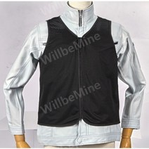 방검복 경찰 보안용 신형 가벼운 방탄 가드, 블랙 388-6835-38 (라이너 없음), L, 1개