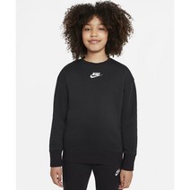 [국내매장판] 나이키 주니어 스포츠웨어 클럽 플리스 크루 탑 DD7473-010