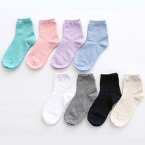 더베이직 여성용 프리미엄 무지 중목 양말 15켤레