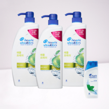 헤드앤숄더 애플프레쉬 샴푸 850ml 3개