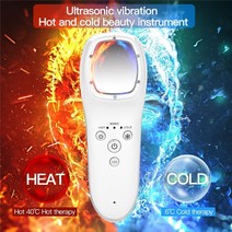 LED 뷰티 머신 핫 콜드 마사지 요법 페이셜 마사지 페이스 리프트 7 색 LED 광자 스킨 케어 진동 침술 장치