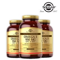 솔가 오메가3 트리플 스트렝스 청어 정어리 950mg 50정 100정, 솔가 오메가3 50정