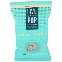 Live Love Pop 라이브러브팝 솔트 앤 비네거 팝콘 4.4온스 398889