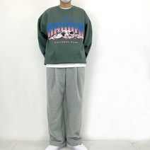 오버핏 스트링 레이니어 기모맨투맨 엘라스틴밴드로 2way 스타일 탄탄한 헤비 쭈리기모 맨투맨