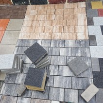 [1.6평/5.4m2] 고급라인 이노블럭 멀티 블렌딩 스톤블럭 [With보도블럭] 벽돌 보도블럭 인테리어 조경 건축 토목 콘크리트, 오렌지 블랙 [5.4m2], 1개